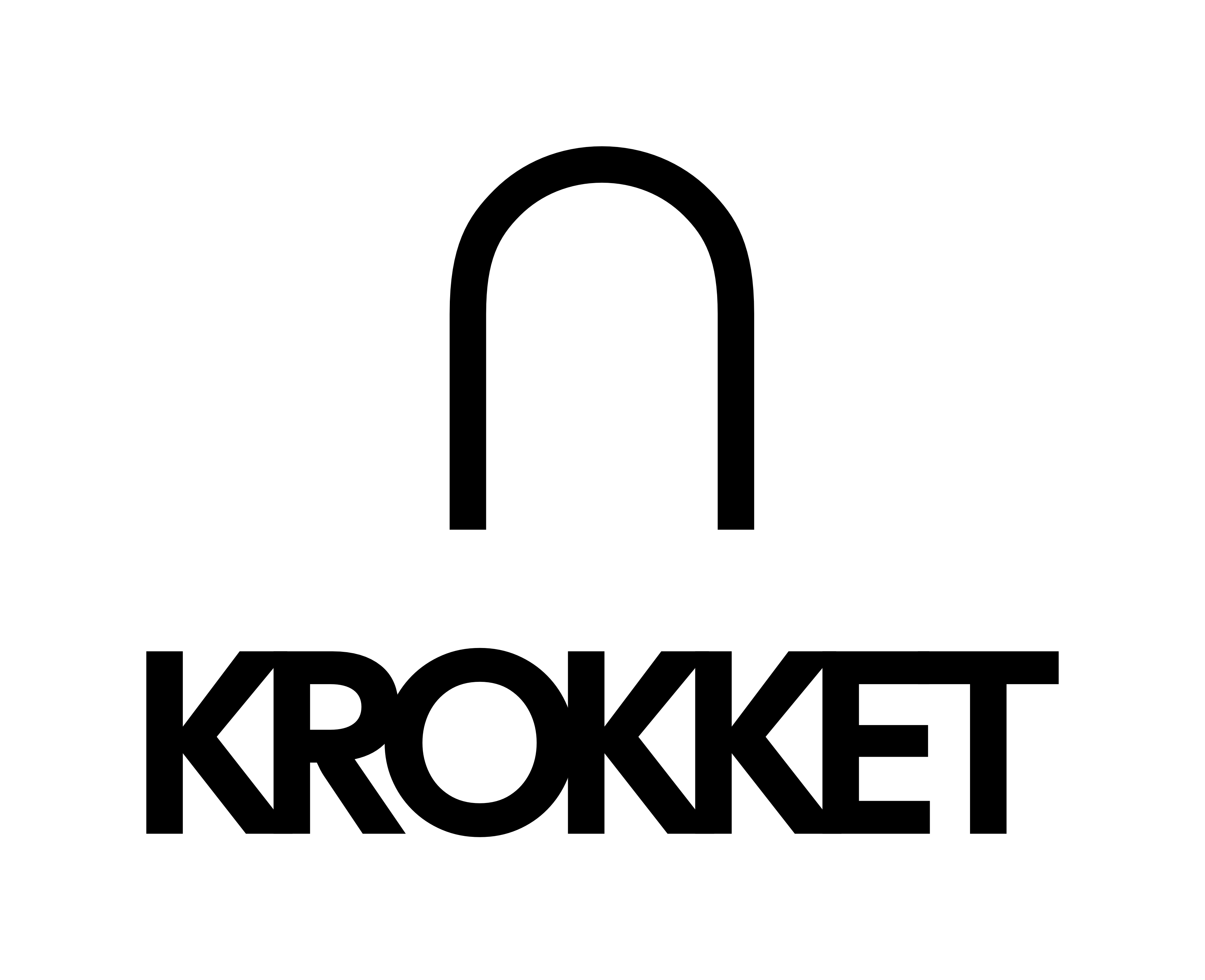 Krokket vertikal logo